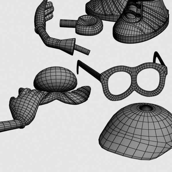 Mister Potato Head Toy 3D model_9