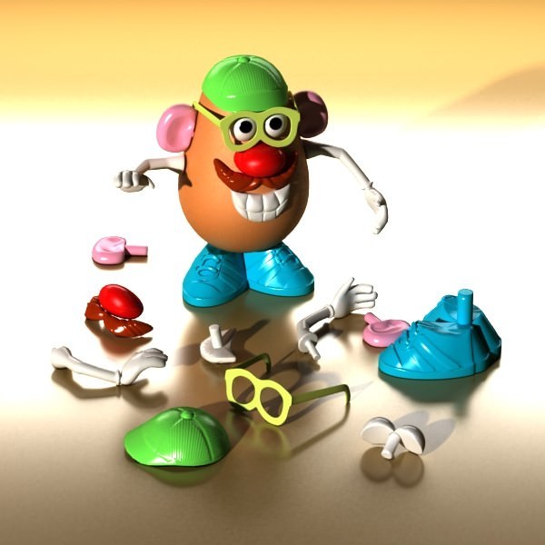Mister Potato Head Toy 3D model_1