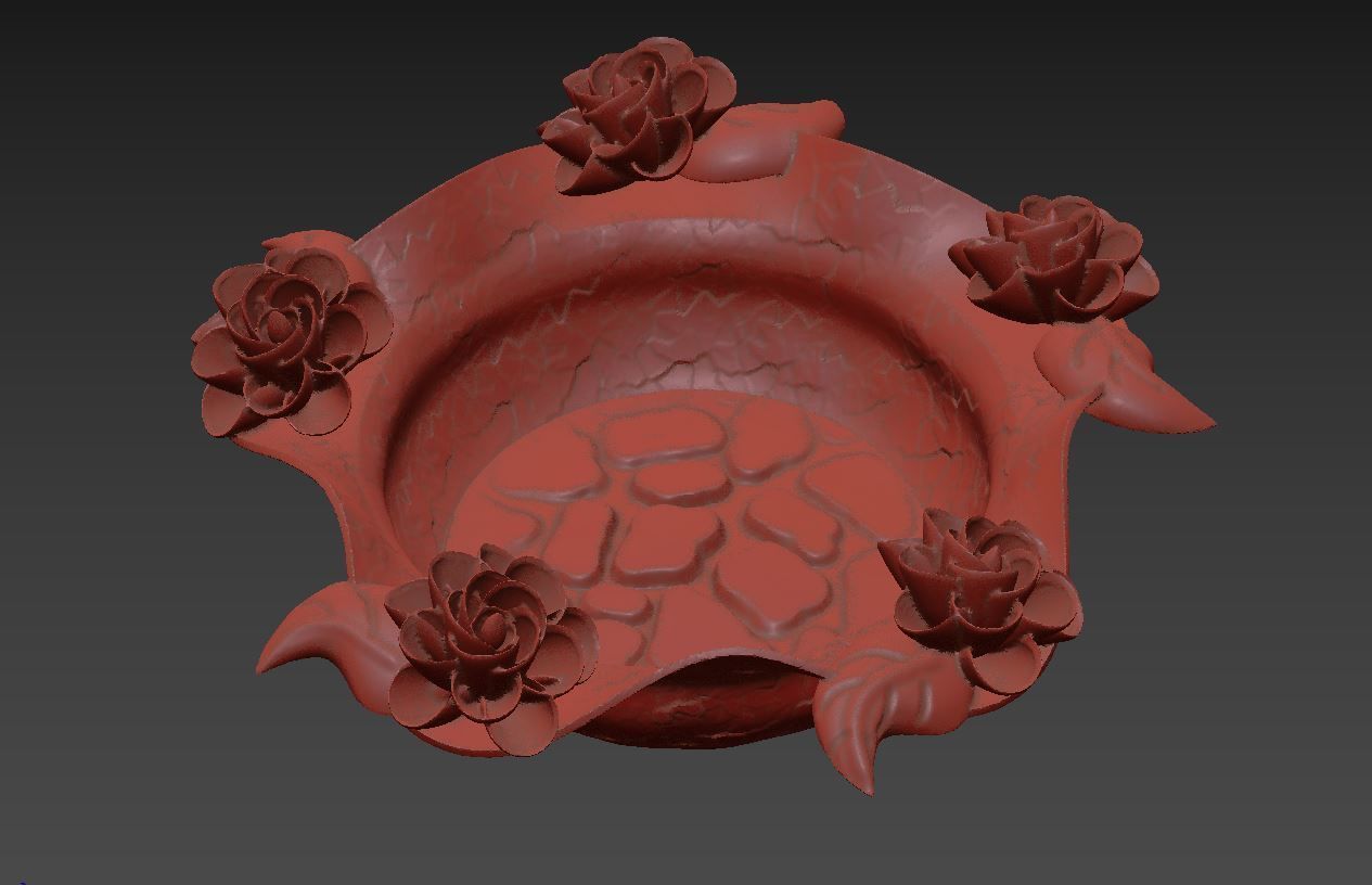 Creative CR 07 ashtray  3D print model_5