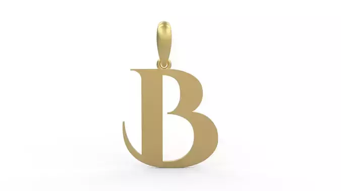 Initial Letters Pendant Cinzel Decorative B