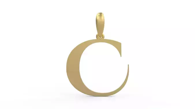 Initial Letters Pendant Cinzel Decorative C