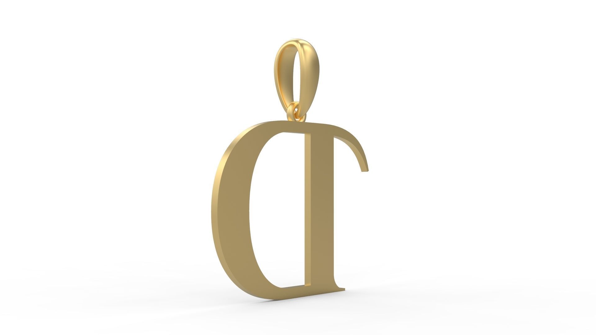 Initial Letters Pendant Cinzel Decorative D 3D print model_3