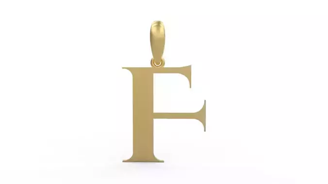 Initial Letters Pendant Cinzel Decorative F