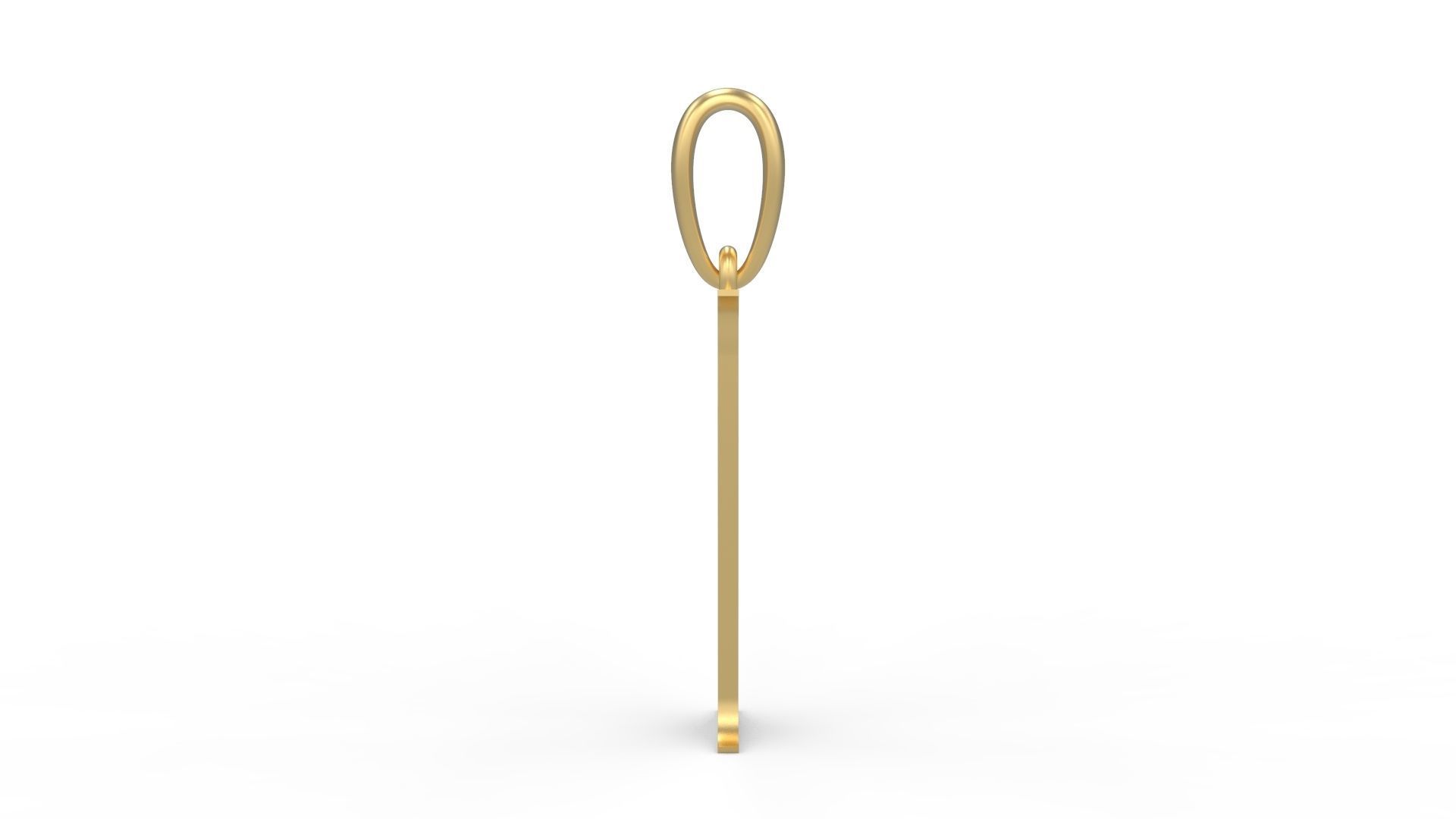 Initial Letters Pendant Cinzel Decorative I 3D print model_2