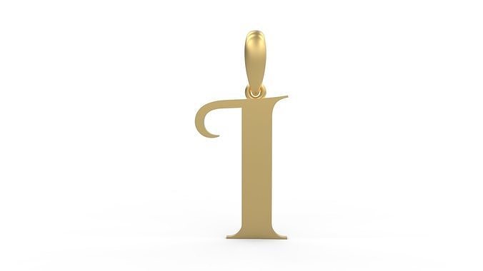 Initial Letters Pendant Cinzel Decorative I 3D print model