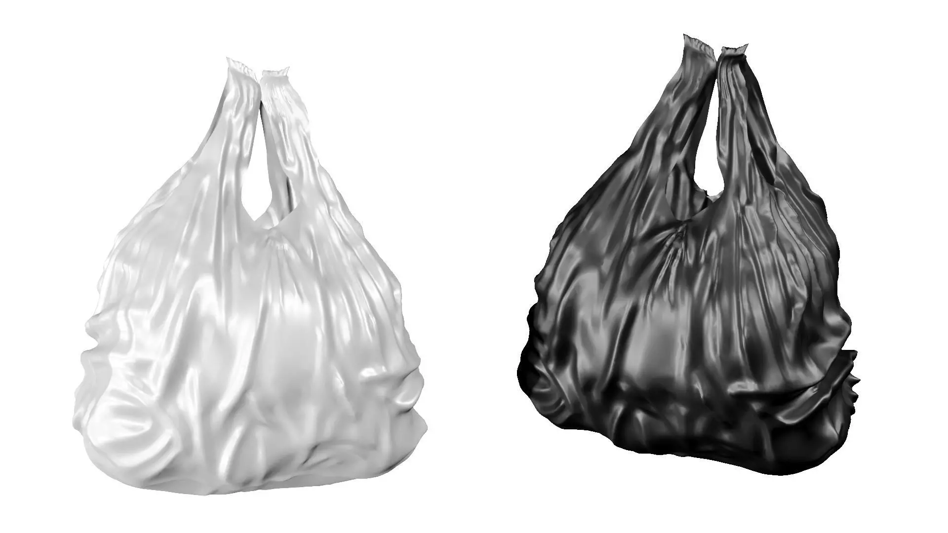 Plastic Bag Low-poly 3D model