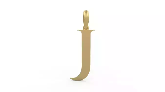 Initial Letters Pendant Cinzel Decorative J