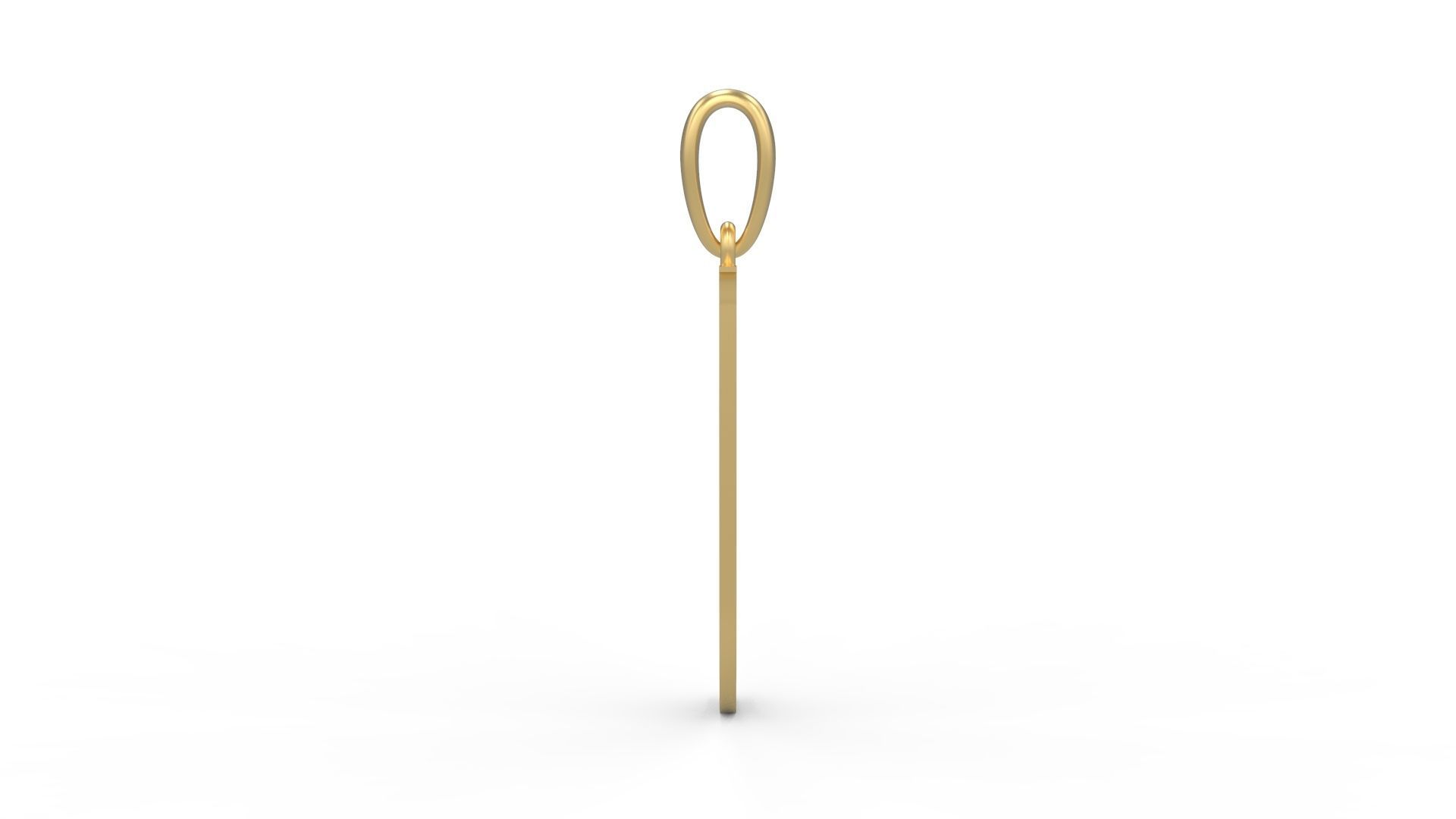 Initial Letters Pendant Cinzel Decorative J 3D print model_2