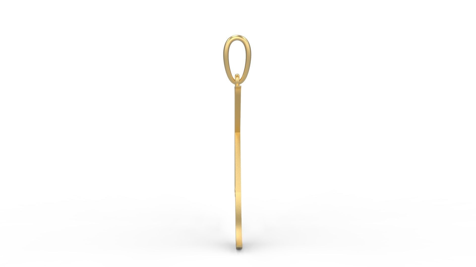 Initial Letters Pendant Cinzel Decorative K 3D print model_2