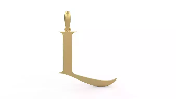 Initial Letters Pendant Cinzel Decorative L