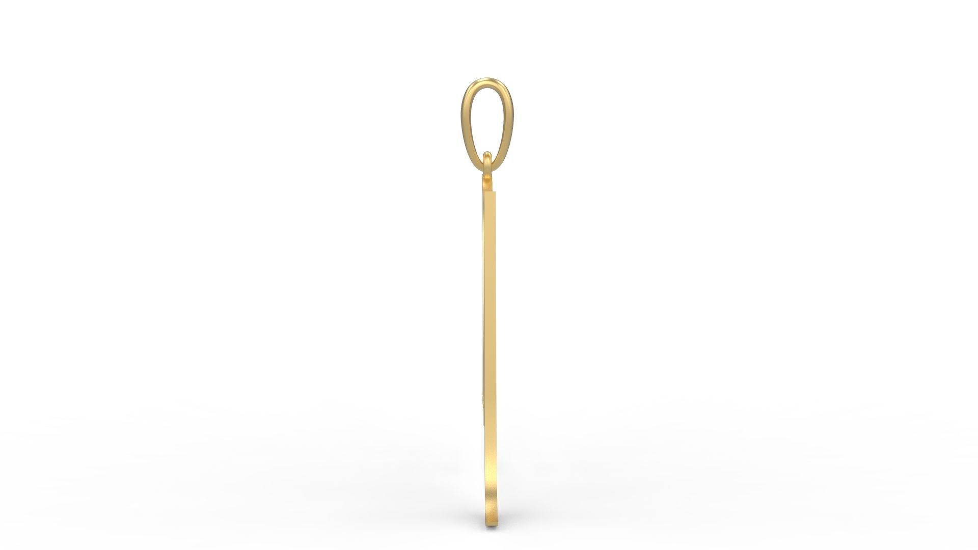 Initial Letters Pendant Cinzel Decorative M 3D print model_2