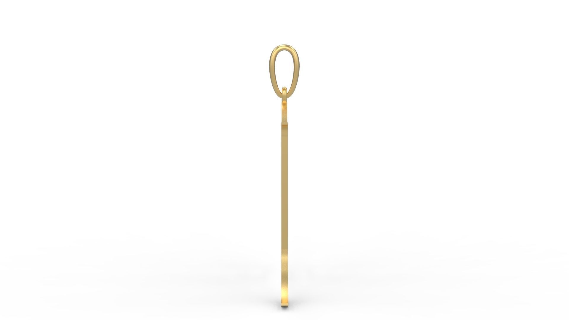 Initial Letters Pendant Cinzel Decorative N 3D print model_2