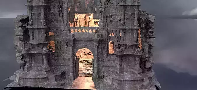 Medieval castle Christmas 