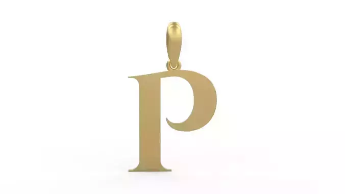 Initial Letters Pendant Cinzel Decorative P