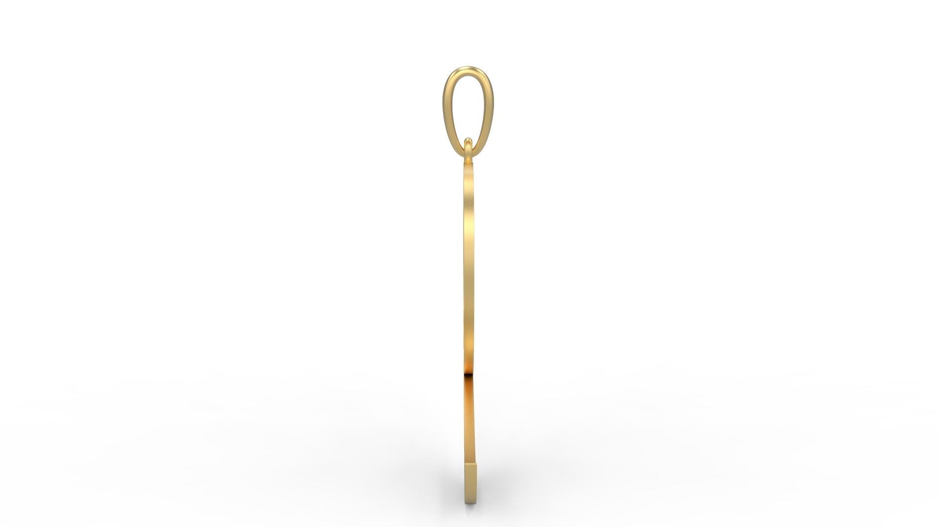 Initial Letters Pendant Cinzel Decorative Q 3D print model_2