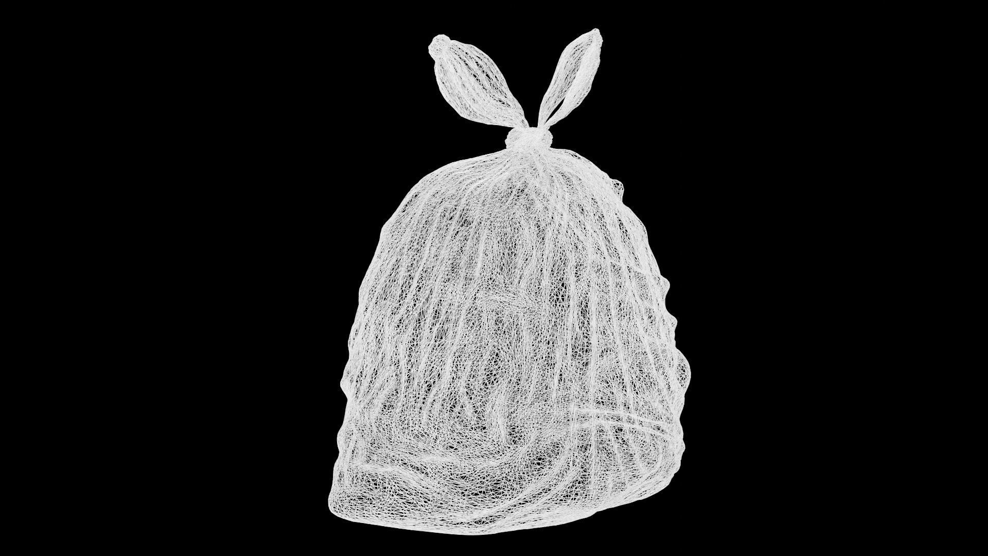 Garbage Bag Low-poly 3D model_7