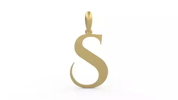 Initial Letters Pendant Cinzel Decorative S