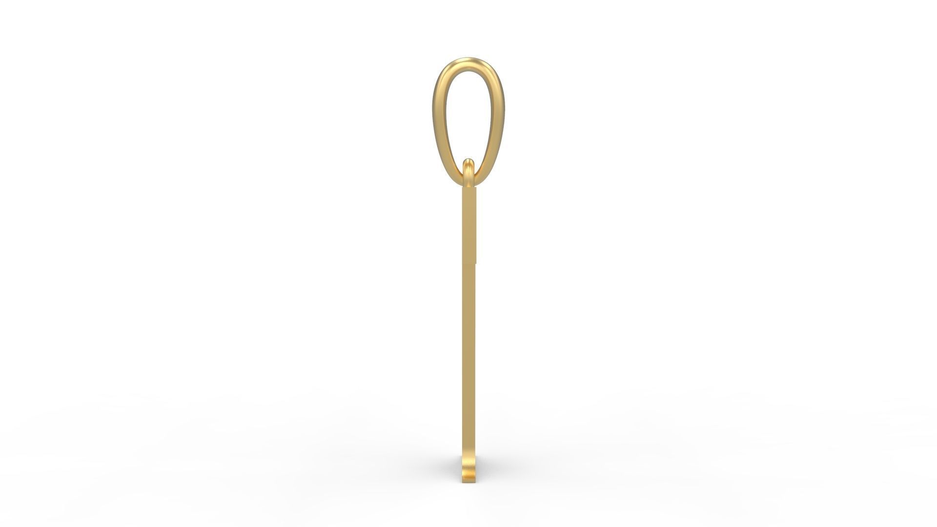 Initial Letters Pendant Cinzel Decorative T 3D print model_2