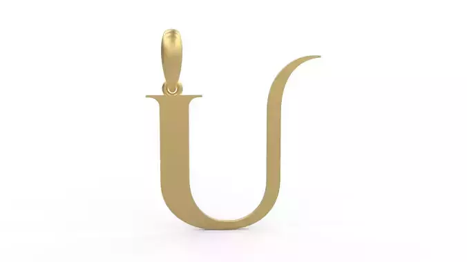 Initial Letters Pendant Cinzel Decorative U