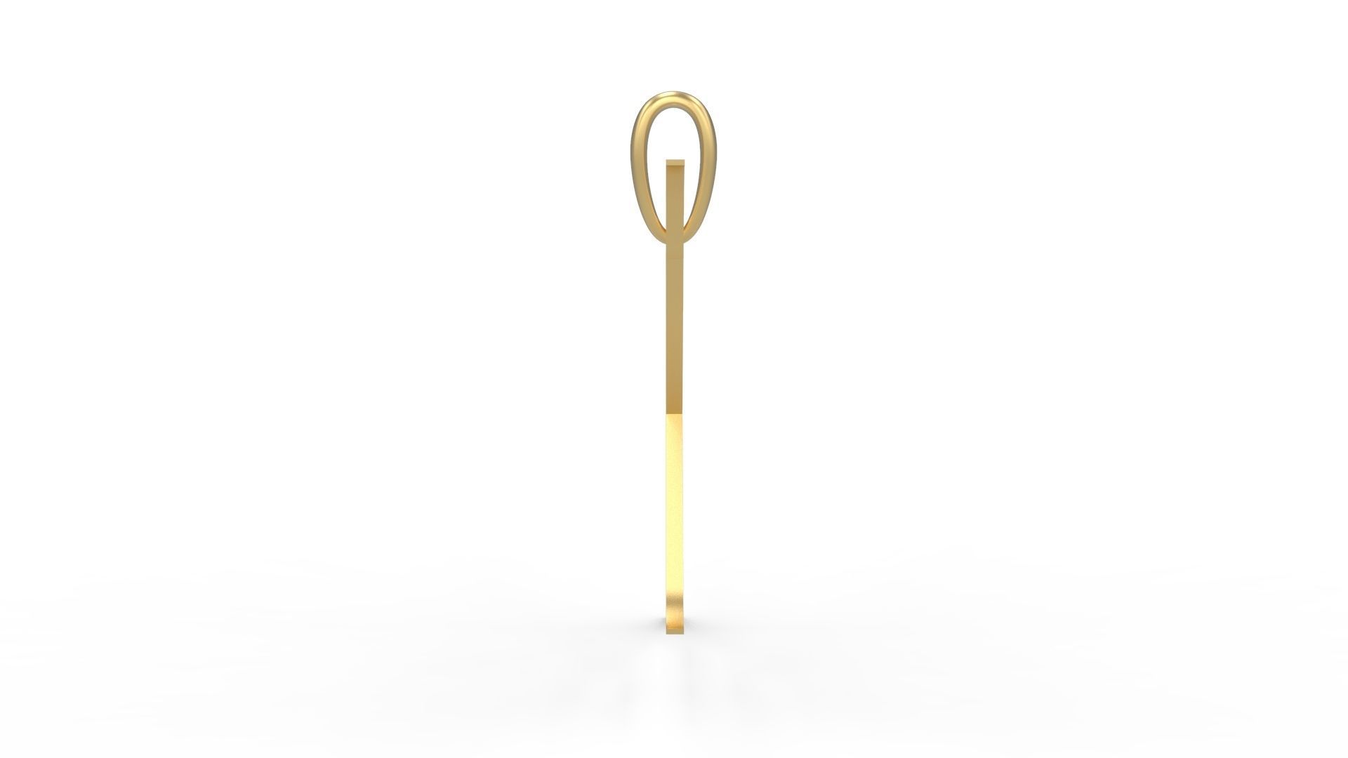 Initial Letters Pendant Cinzel Decorative X 3D print model_2