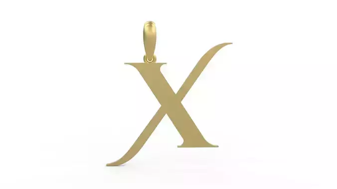 Initial Letters Pendant Cinzel Decorative X