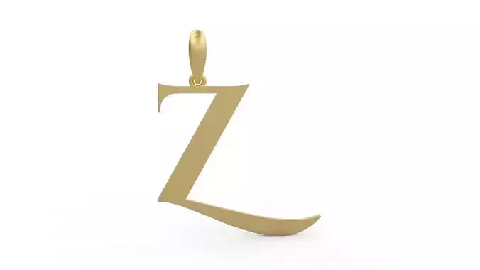 Initial Letters Pendant Cinzel Decorative Z