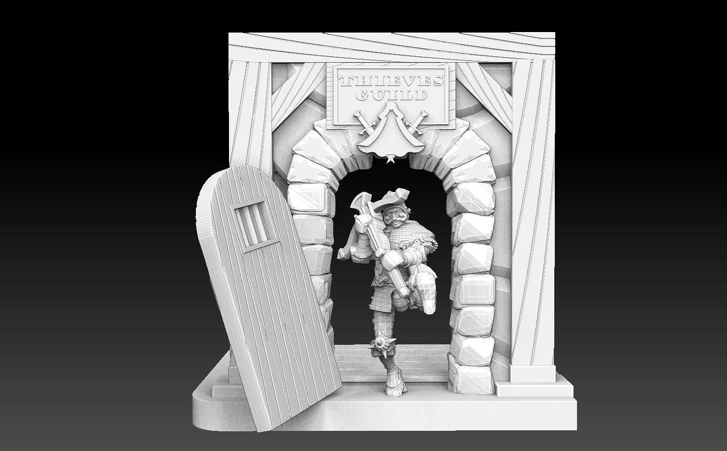 Night Watch Crossbowmen 3D print model_5