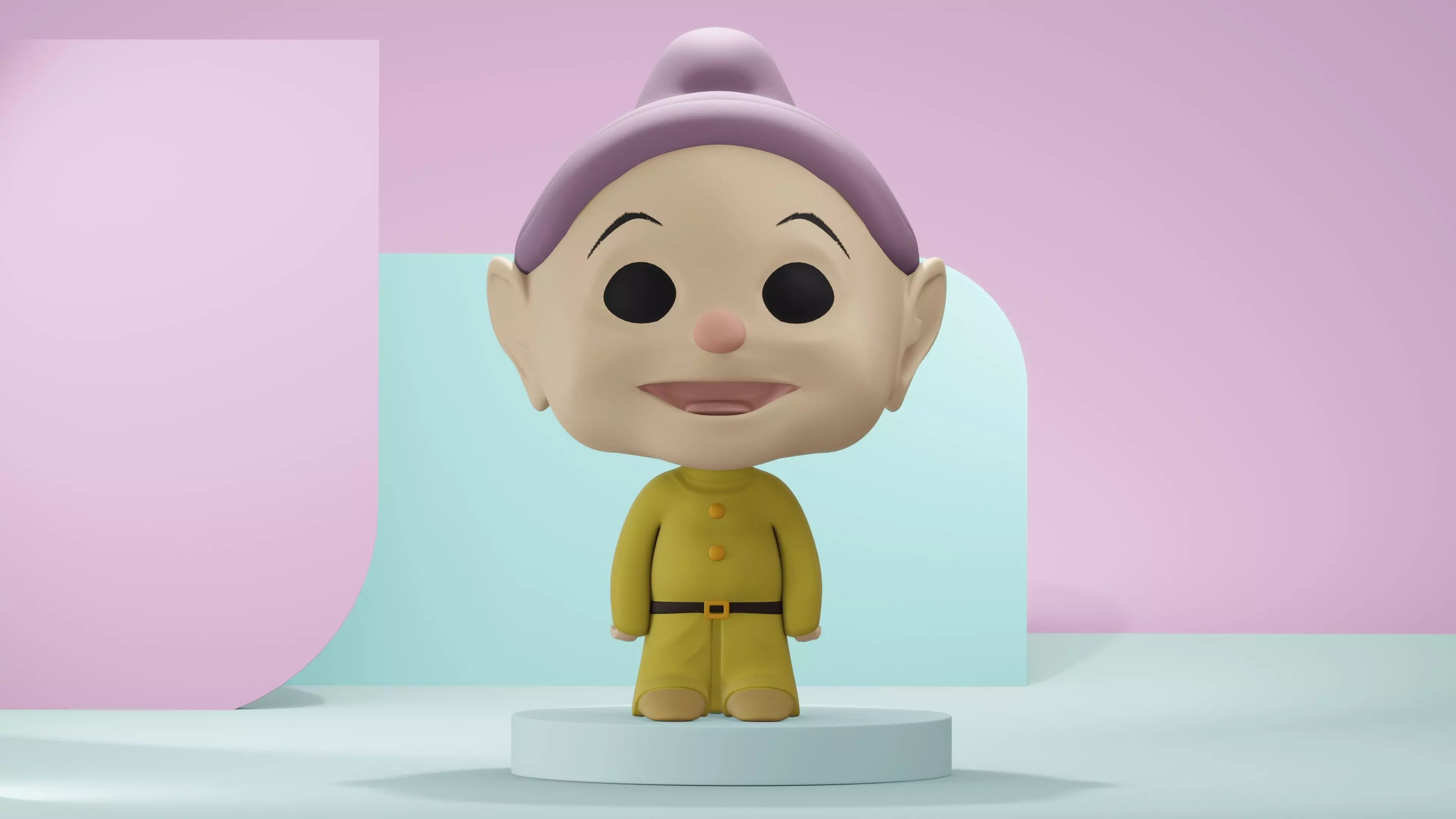 Dopey dwarf Funko Pop 3D print model 3D print model