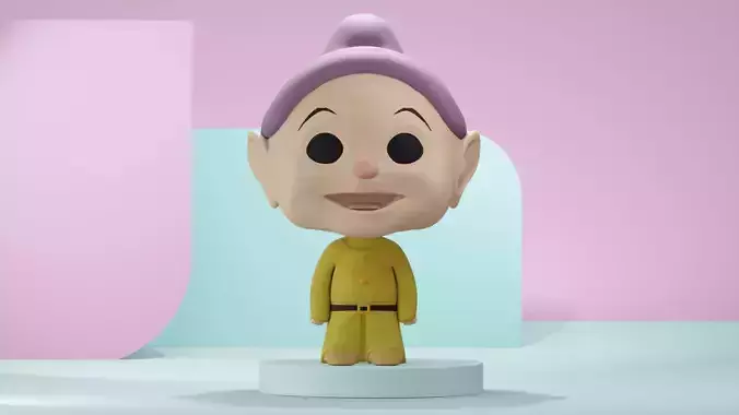 Dopey dwarf  Funko Pop 3D print model