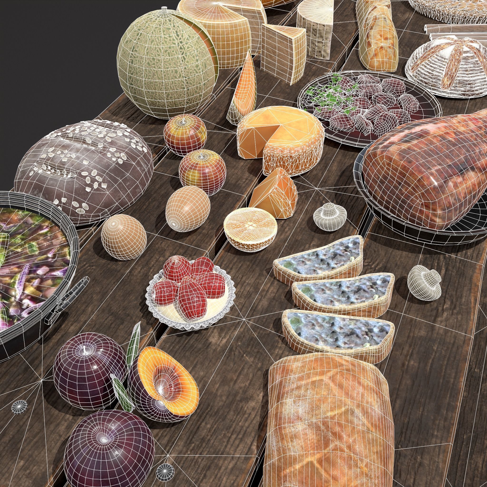 Medieval Picnic Version Two 3D Model Collection_18