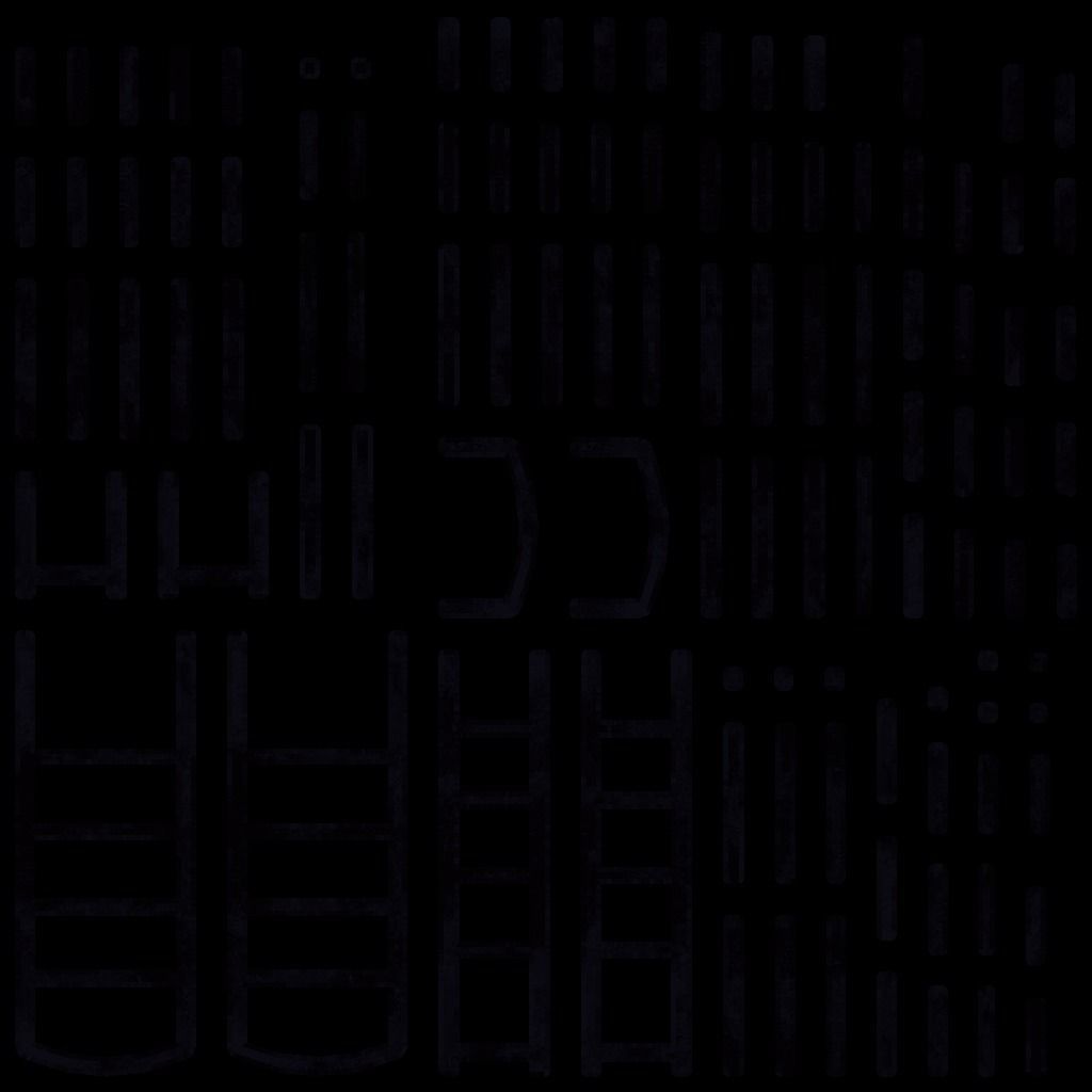 Bookcase 1 with marble shelves Low-poly 3D model_17