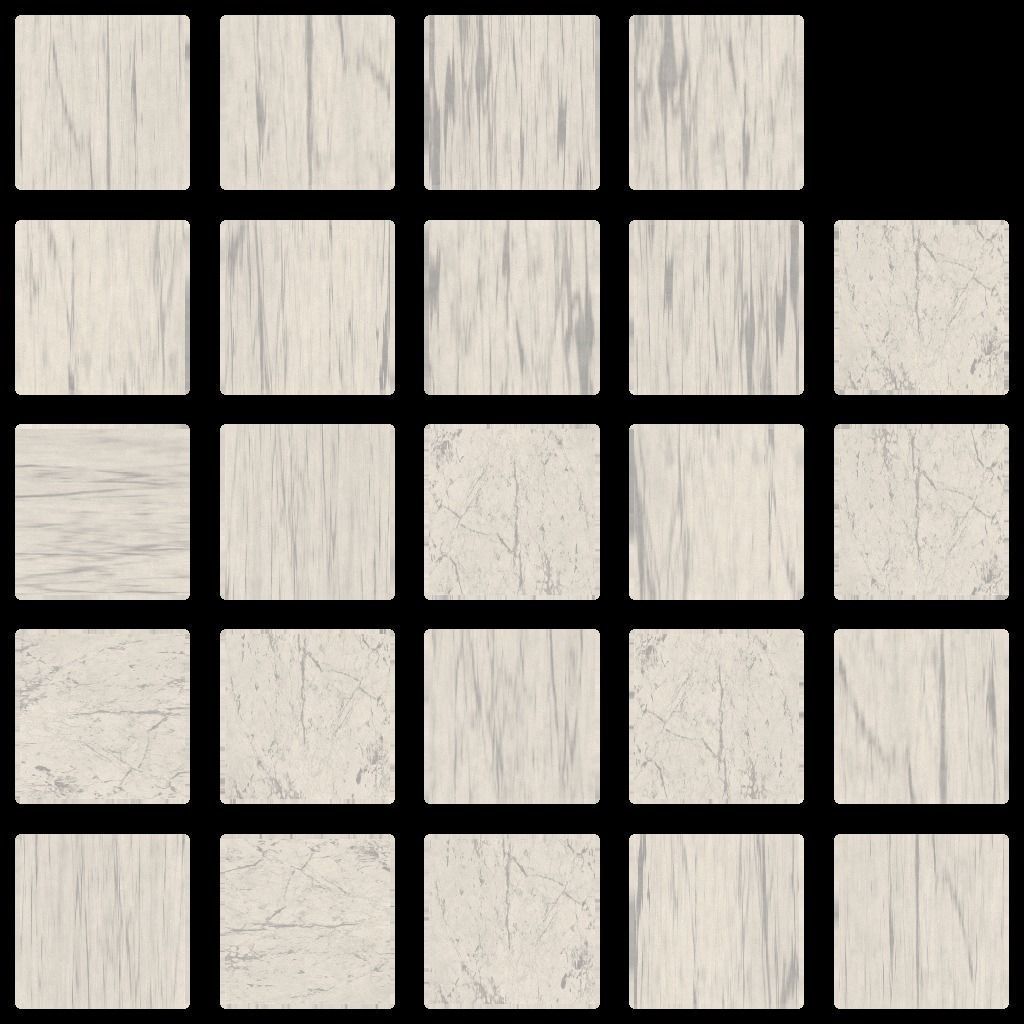 Bookcase 1 with marble shelves Low-poly 3D model_24