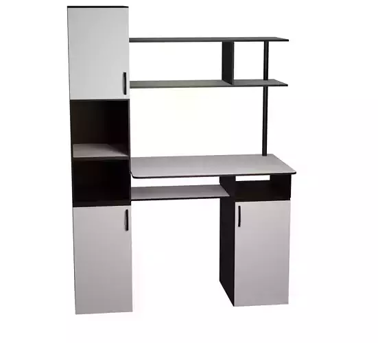 Wooden table low-poly game ready