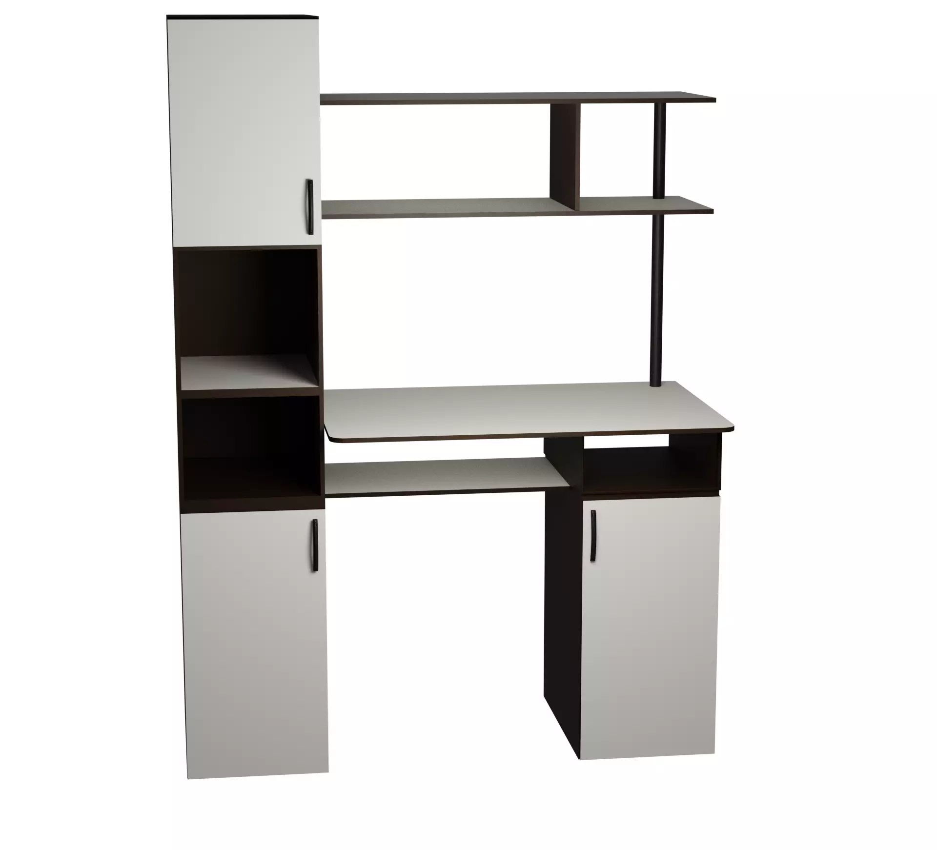 Wooden table low-poly game ready Low-poly 3D model_0