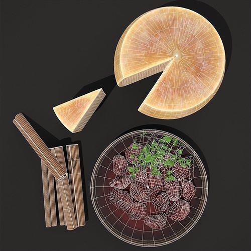 Cinnamon Cheese and Beef Soup 3D Model Pack 6