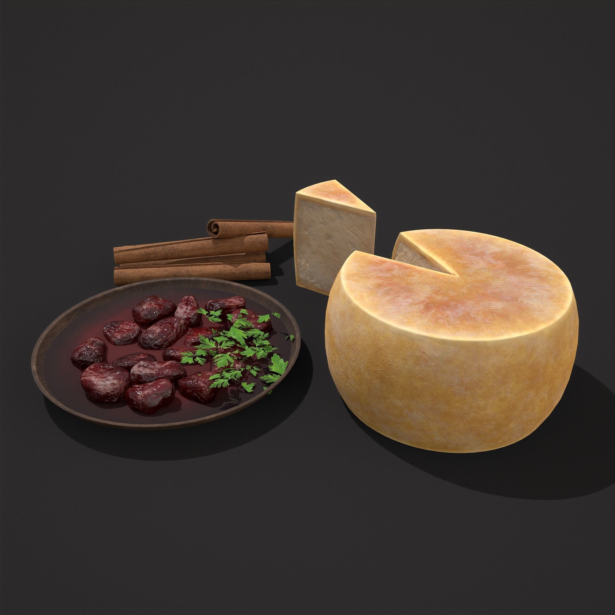 Cinnamon Cheese and Beef Soup 3D Model Collection_10