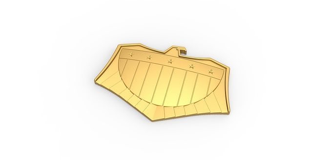 Belt buckle from the movie Dredd 2012 3D print model