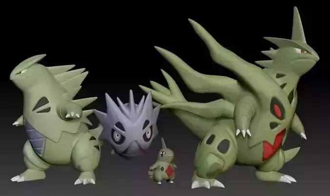 Pokemon Larvitar Pupitar Tyranitar Mega Evolution