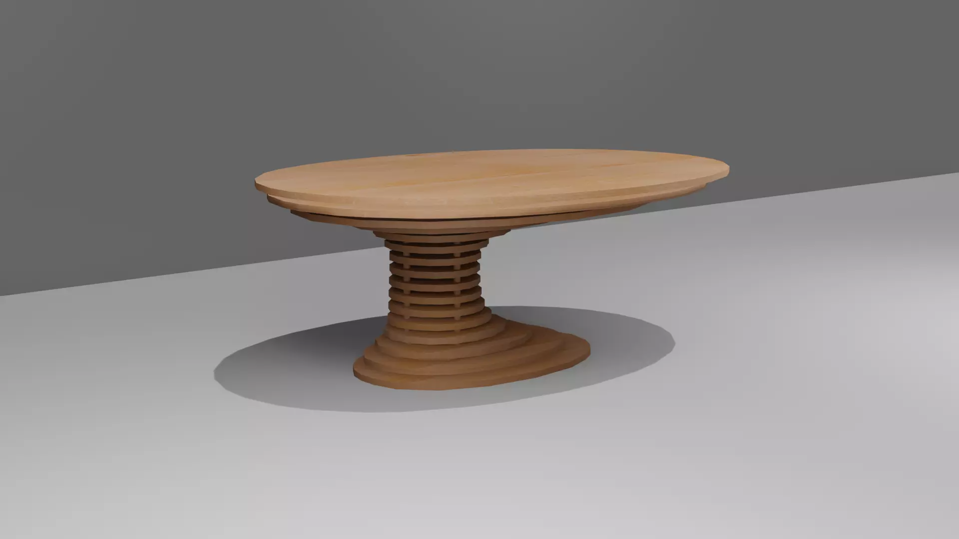 LowPoly Furniture Parametric Table 01 Low-poly 3D model_0