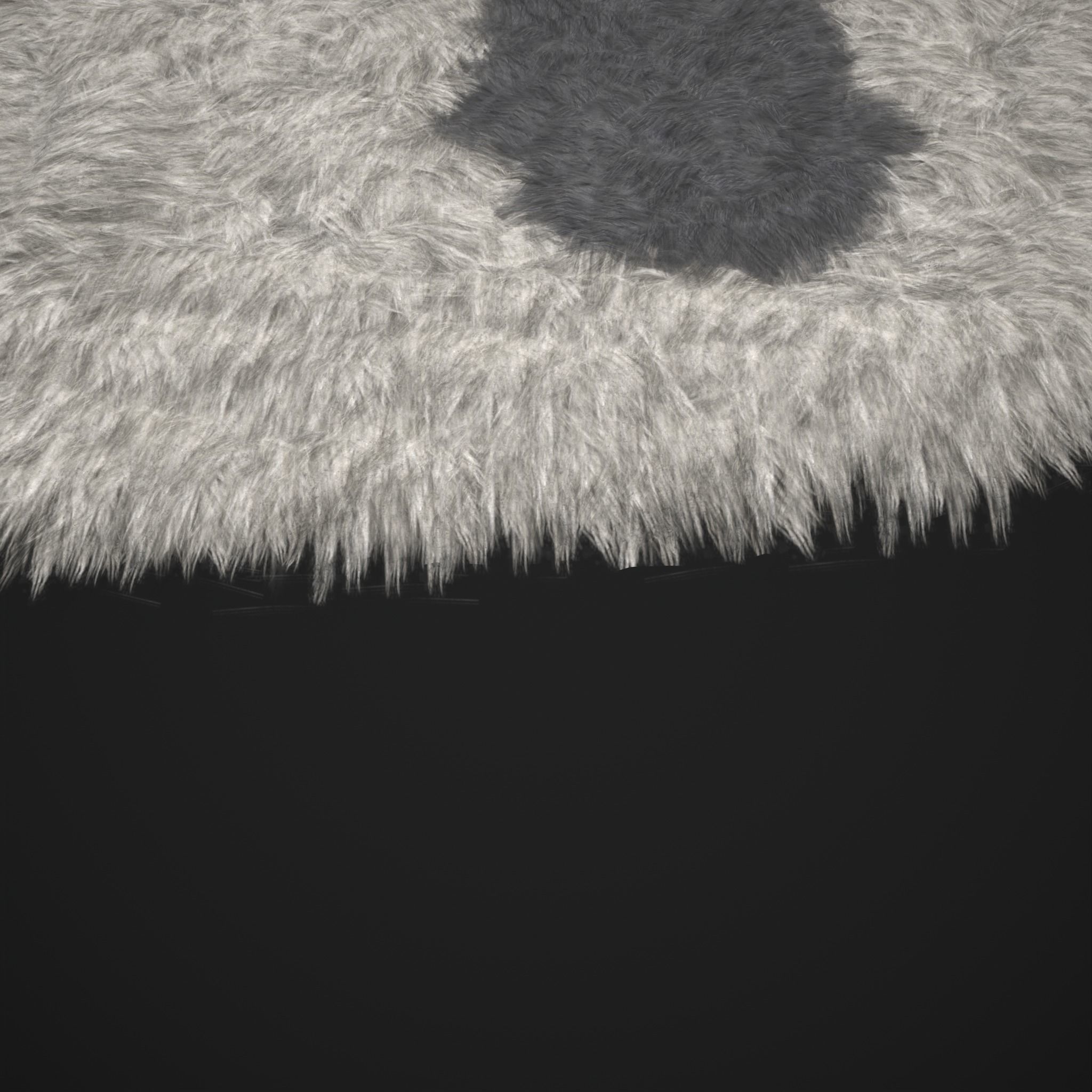 Viking Style Light Spotted Fur Low-poly 3D model_6