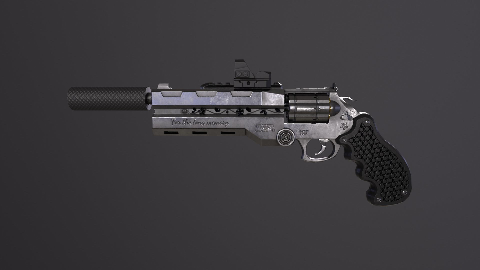 Trigun alter version Low-poly 3D model_3