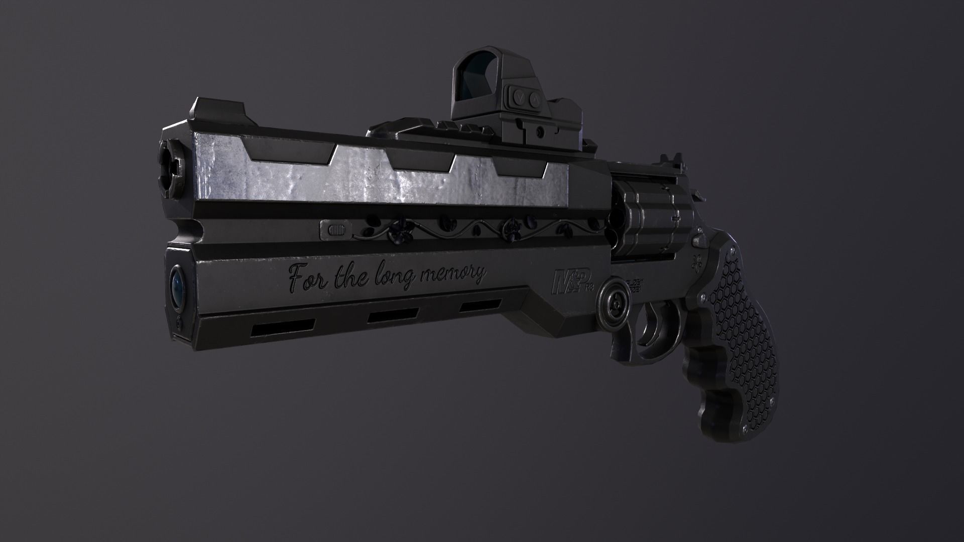 Trigun alter version Low-poly 3D model_4