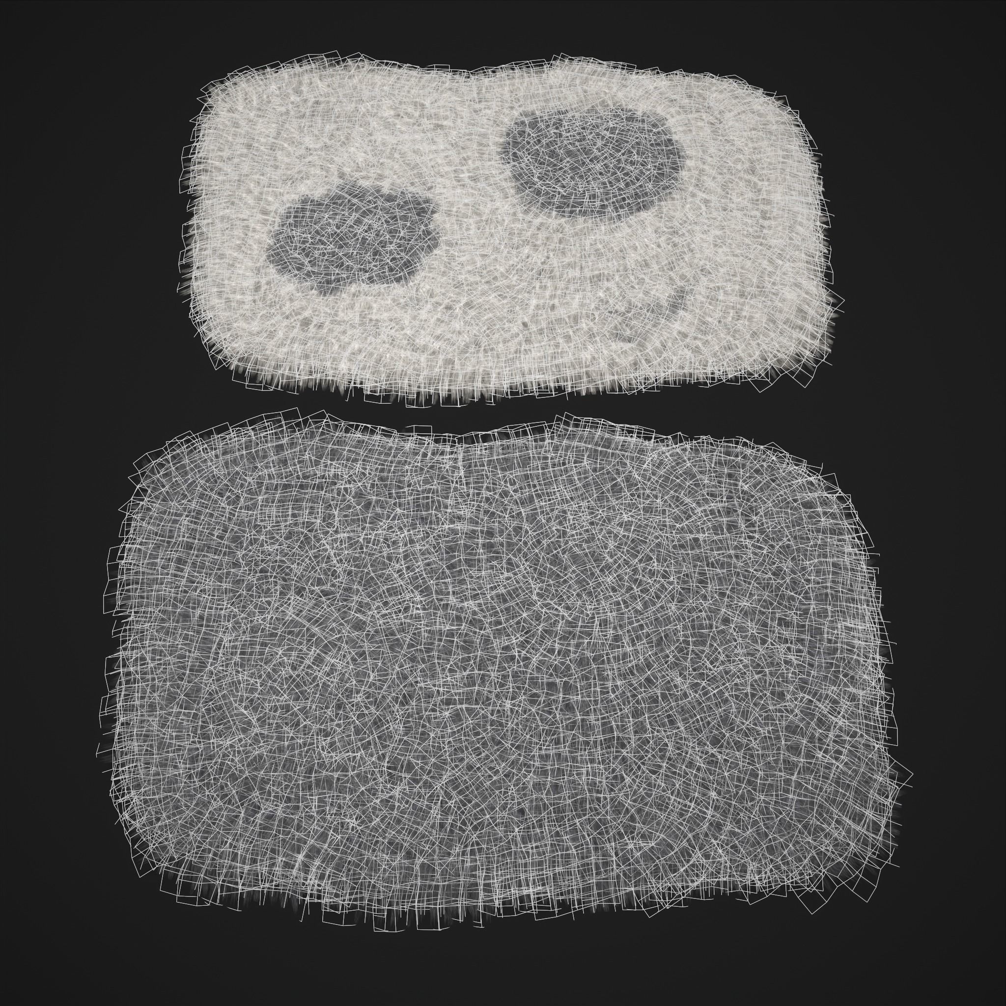 Viking Style Furs Grey and Spotted 3D Model Collection_23