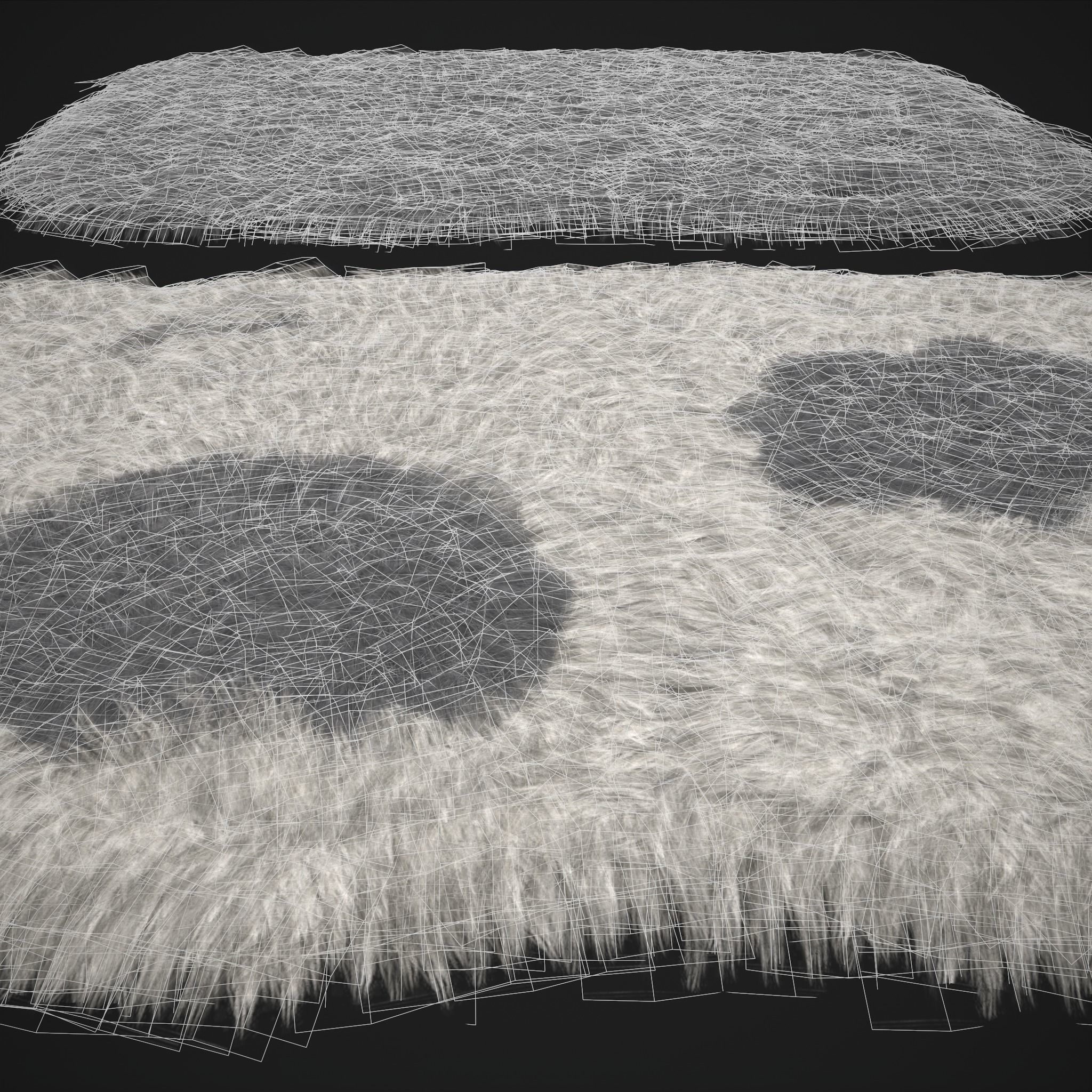 Viking Style Furs Grey and Spotted 3D Model Collection_7