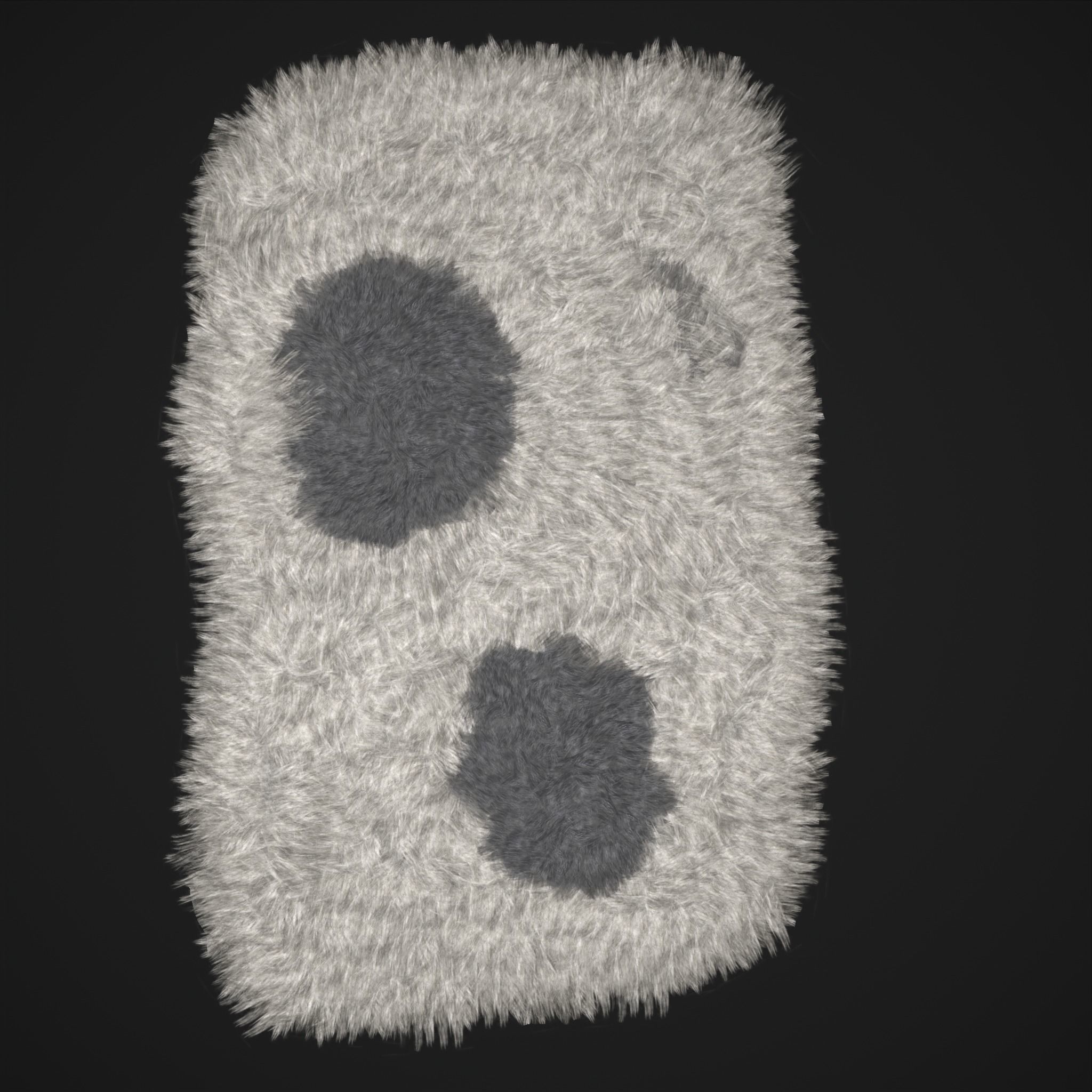 Viking Style Furs Grey and Spotted 3D Model Collection_16