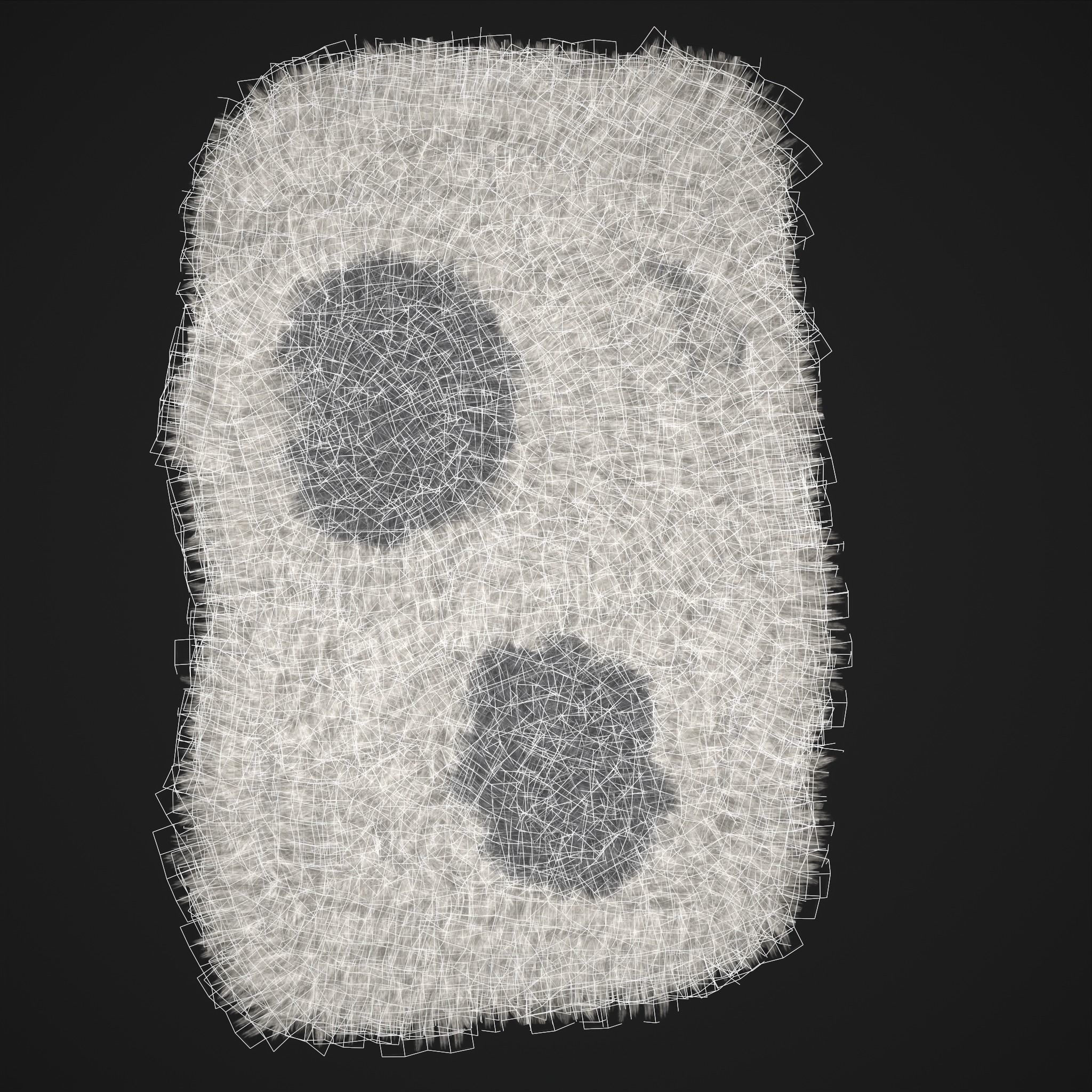 Viking Style Furs Grey and Spotted 3D Model Collection_17