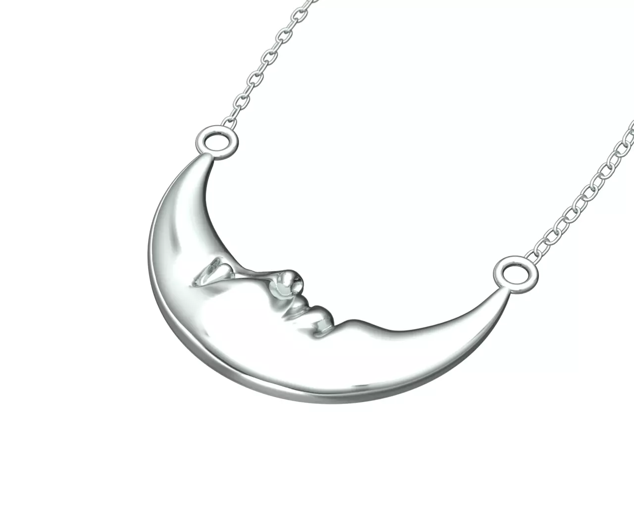 moon pendant 3D model