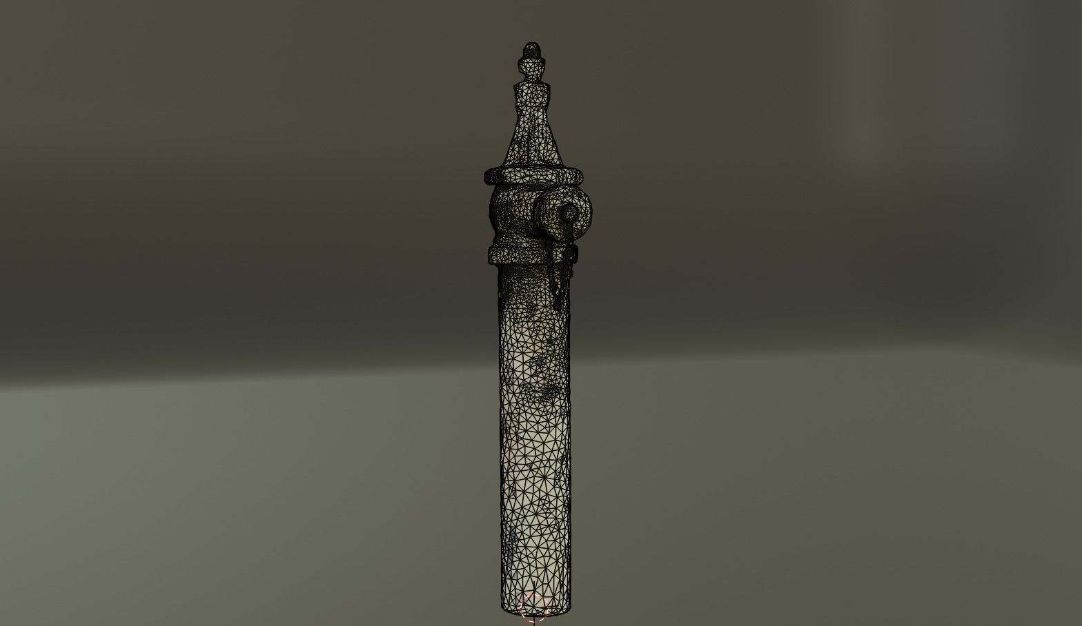 Tall Old Yellow Fire Hydrant Photo Scan Free 3D model_3