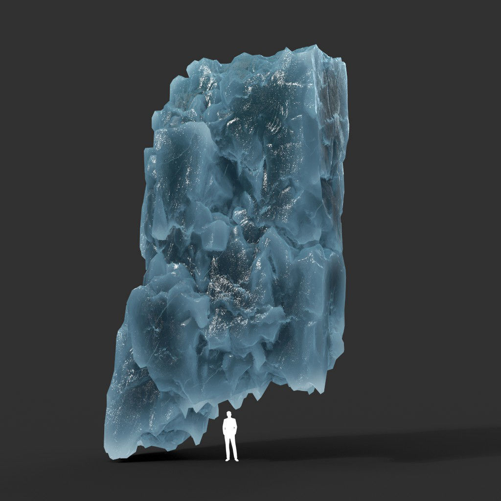 Low poly Frozen Iceberg Modular 211129 Low-poly 3D model_15