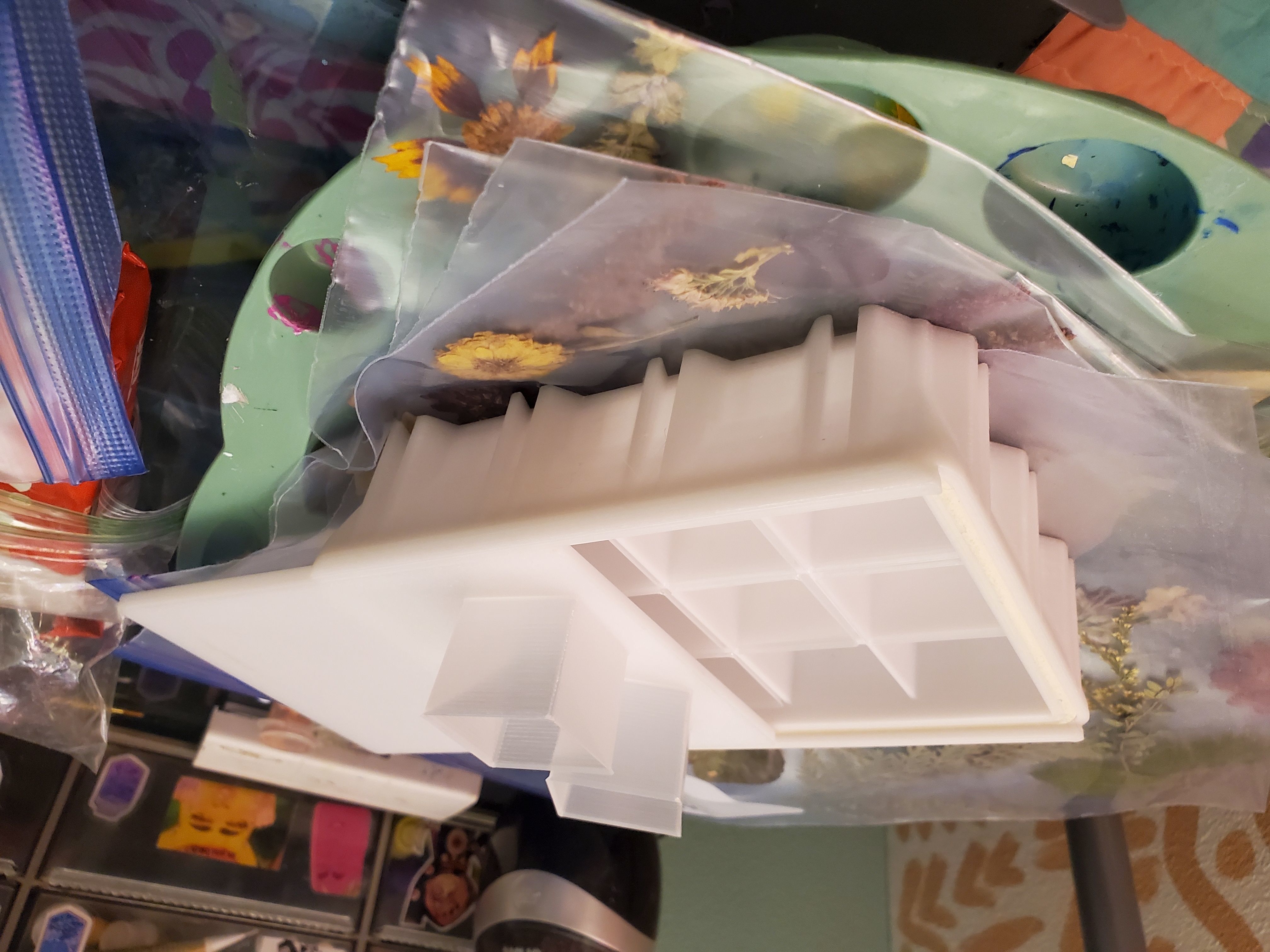 Modular artists palette box 3D print model_1